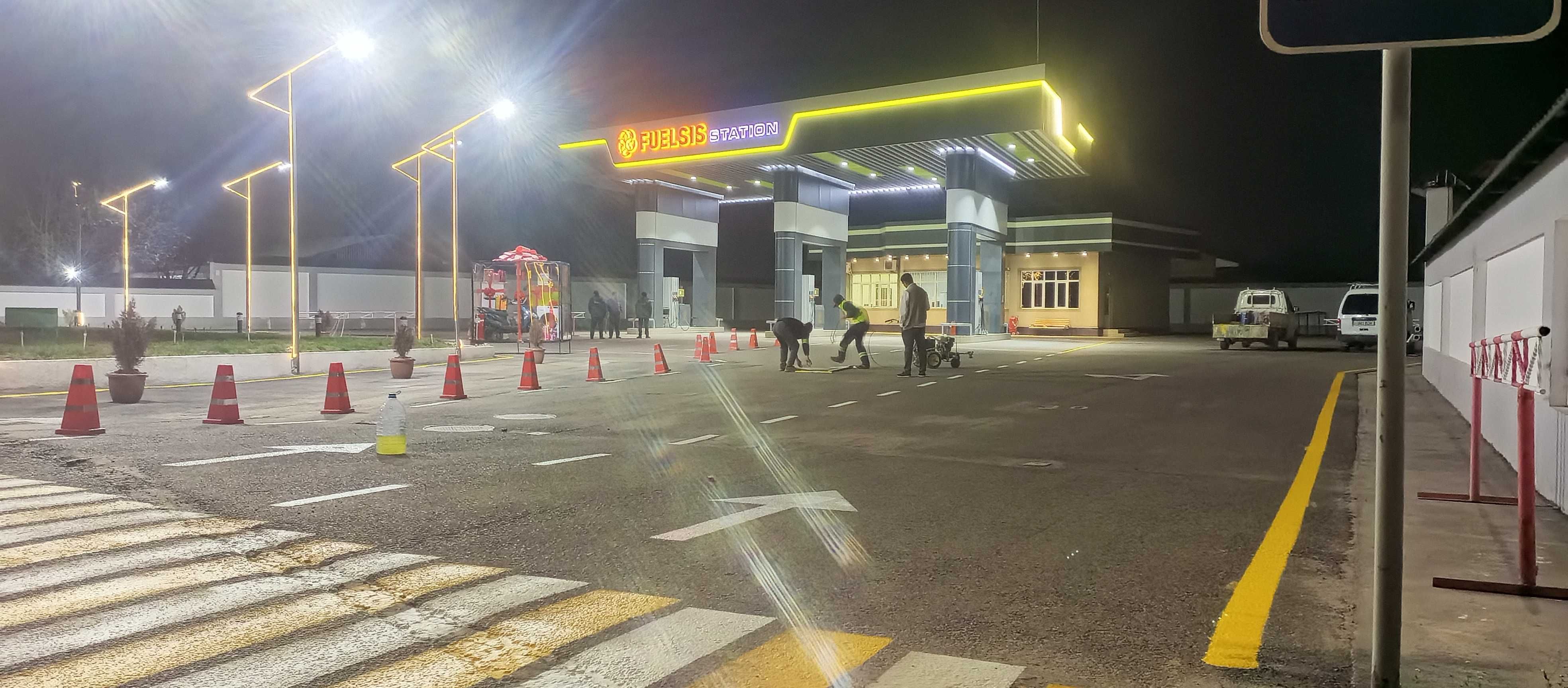 Yo'l chiziqlari chizish xizmati Razmetka