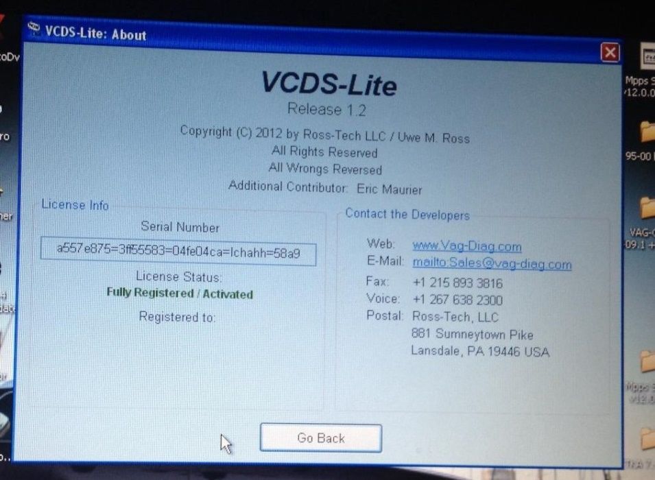VAG-COM 409.1 диагностичен интерфейс с регистриран VCDS Lite