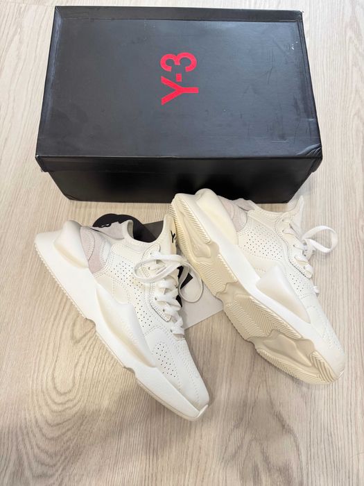 Adidasi Y-3, Kaiwa - White Premium din Piele NOI Yohji Yamamoto Y3