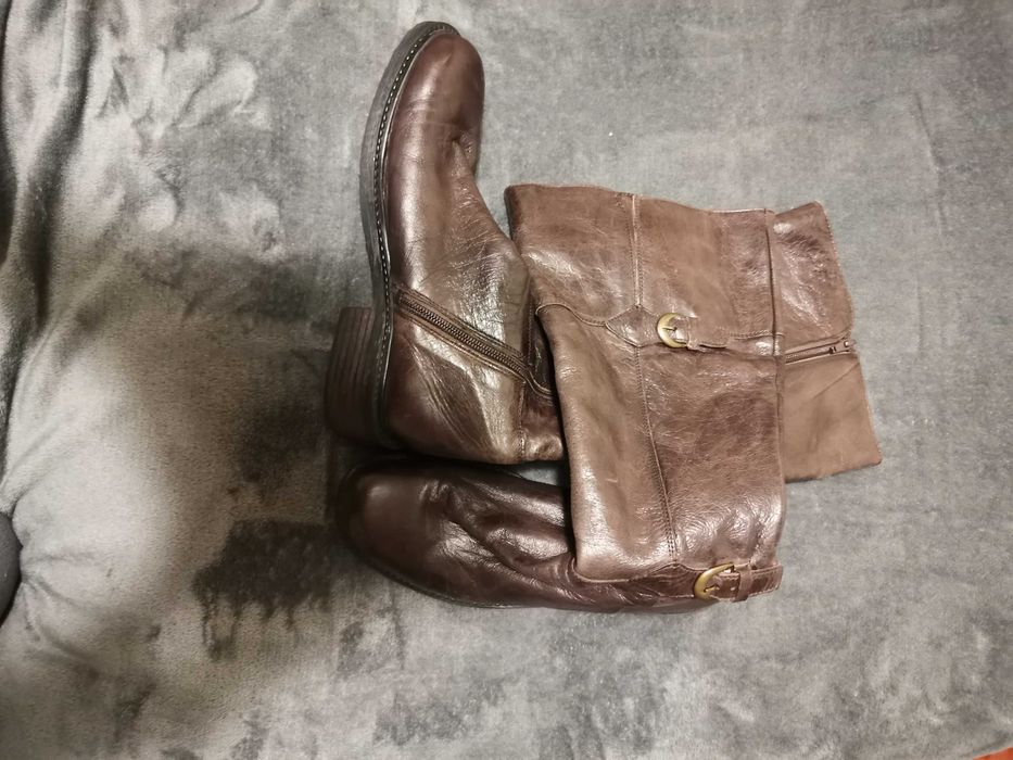 cizme piele naturala maro 39