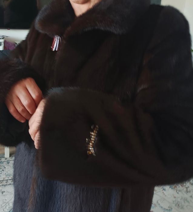 Шуба норковая длинная
