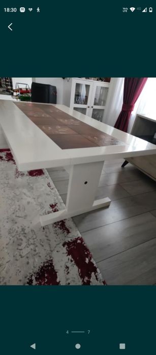 Masa de cafea din lemn masiv transport gratuit