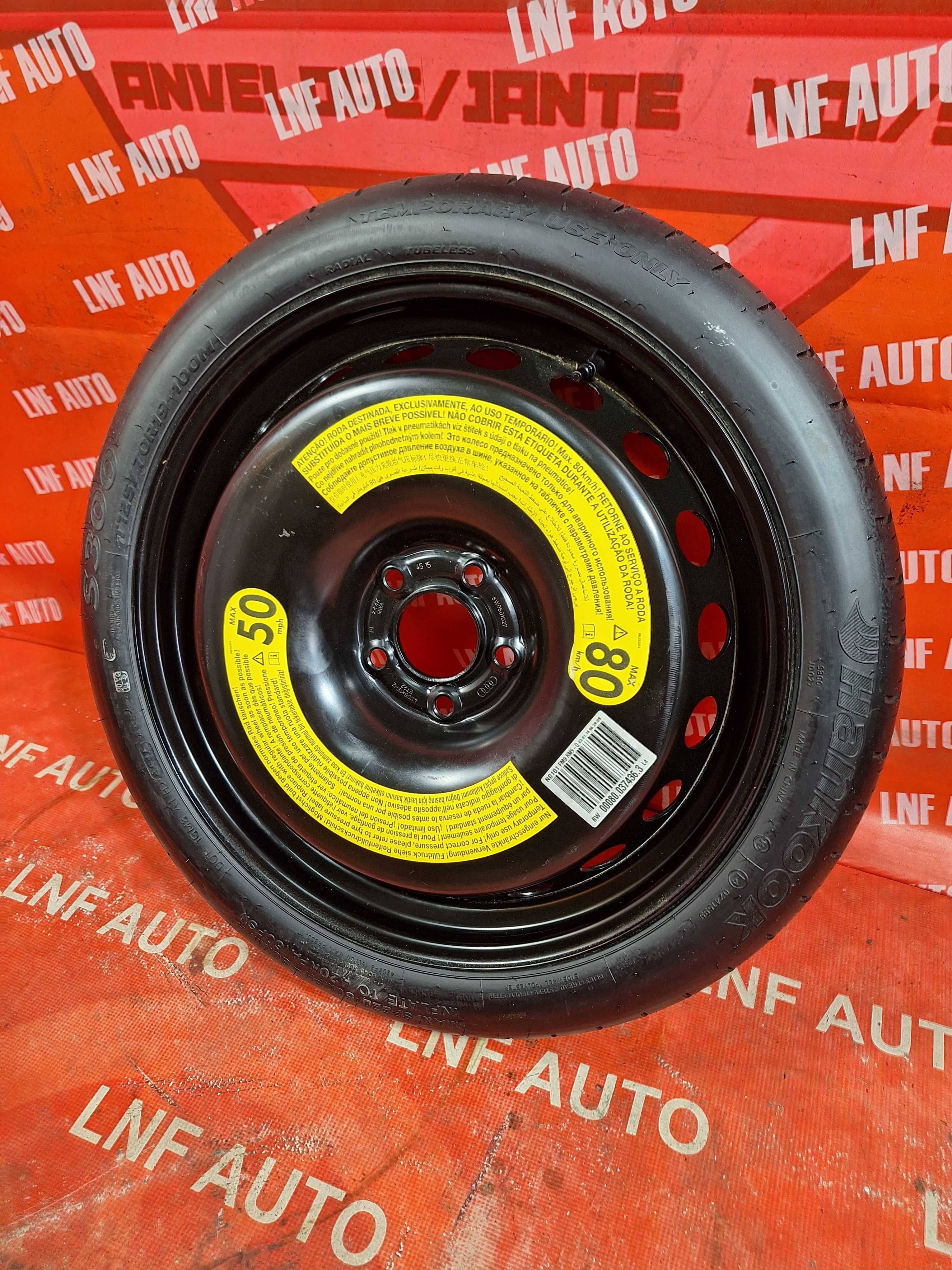 Roata Rezerva SLIM 5x112 19'' OEM AUDI A4 8W A5 8W 2015 - NOUA