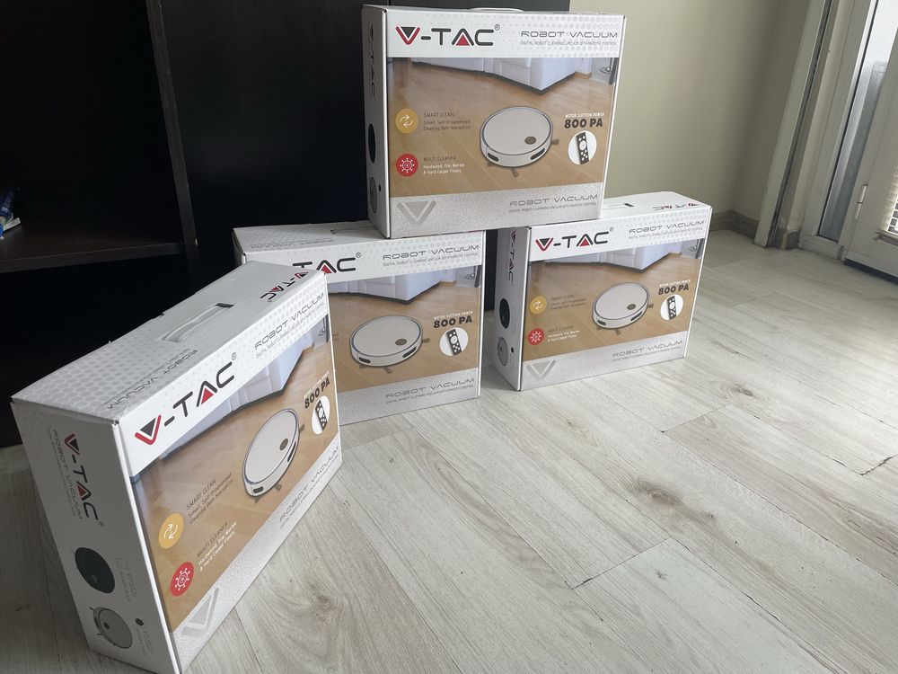 Робот прахосмукачка V-TAC с дистационно, бяла, VT-5522