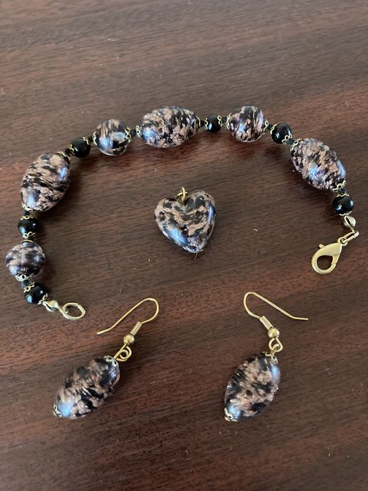 Set elegant bratara, pandantiv si cercei