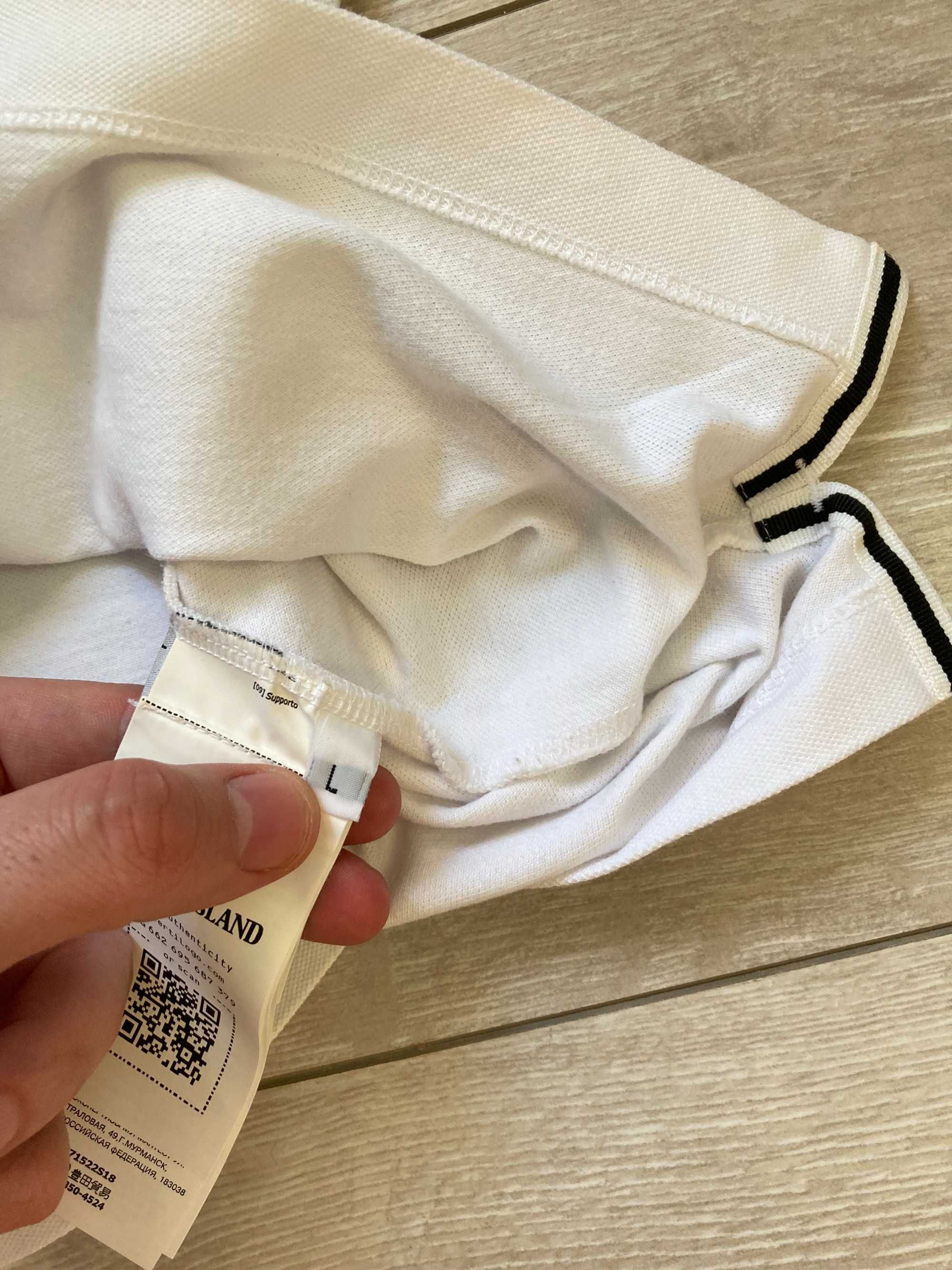 ОРИГИНАЛНА Stone Island polo t shirt поло тениска размер L Slim Fit
