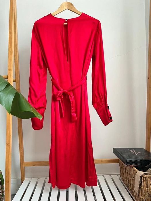 Rochie roșie midi Mango