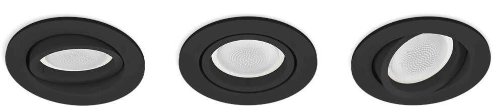 Philips - К-кт 3xLED лунички, лампа за вграждане Hue CENTURA