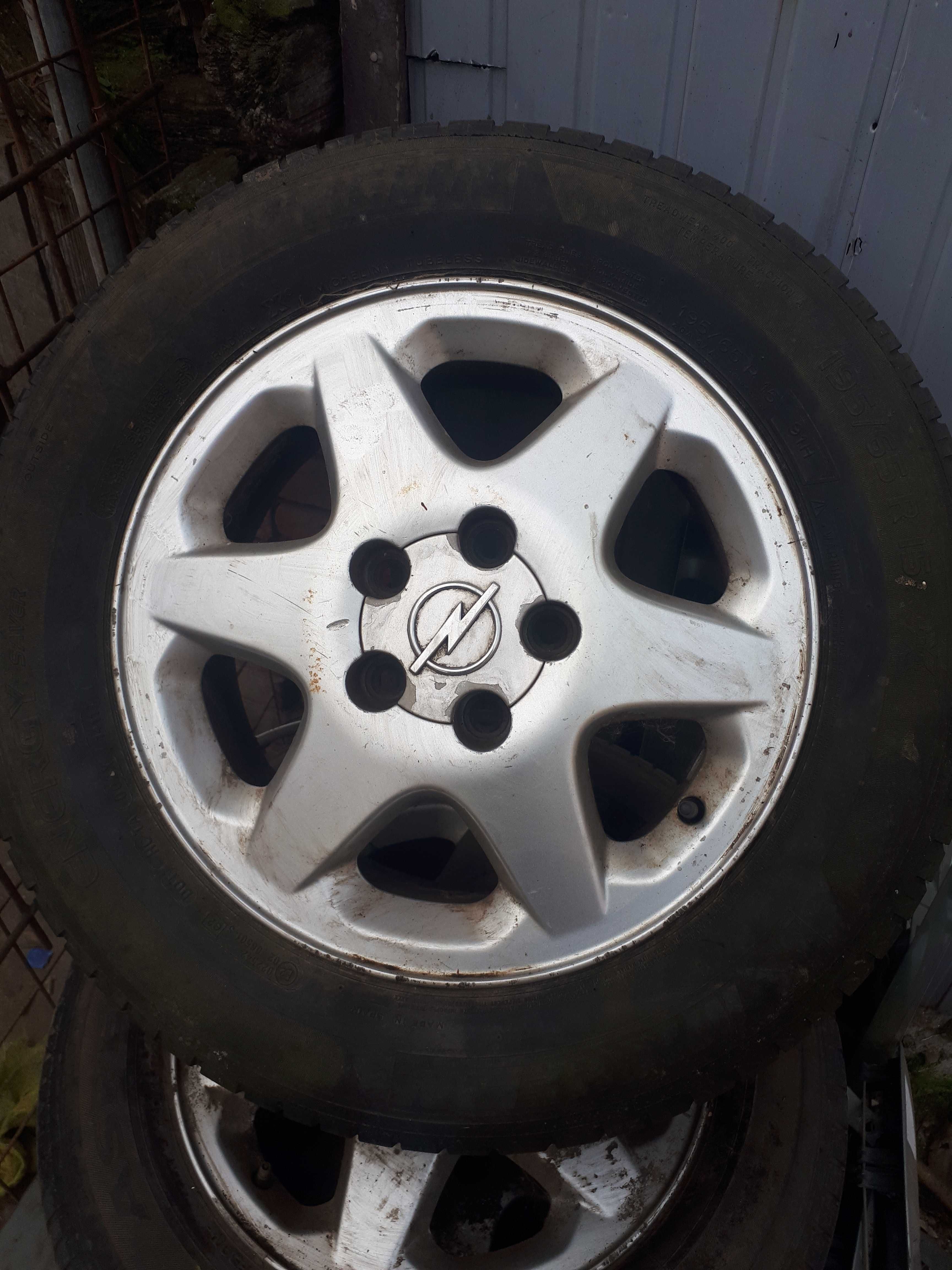 Jante Aliaj+Anvelope Opel  R15-5×110