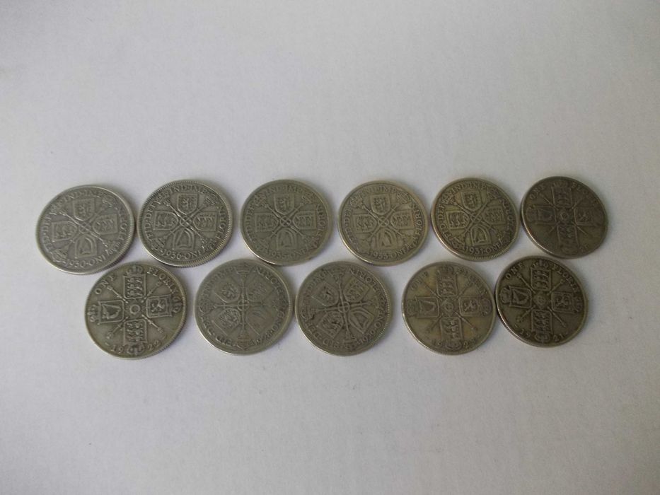 Anglia florin argint 11 bucati