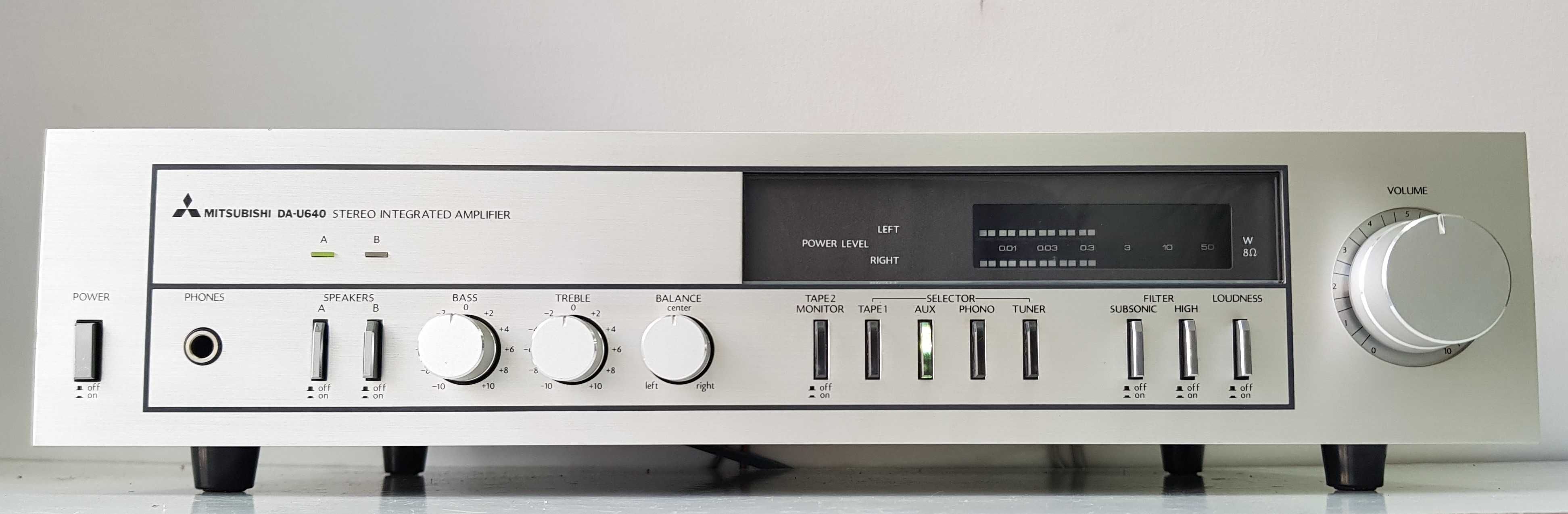Linie Mitsubishi amplif DA U 640 tuner F640 muzica vintage colectie