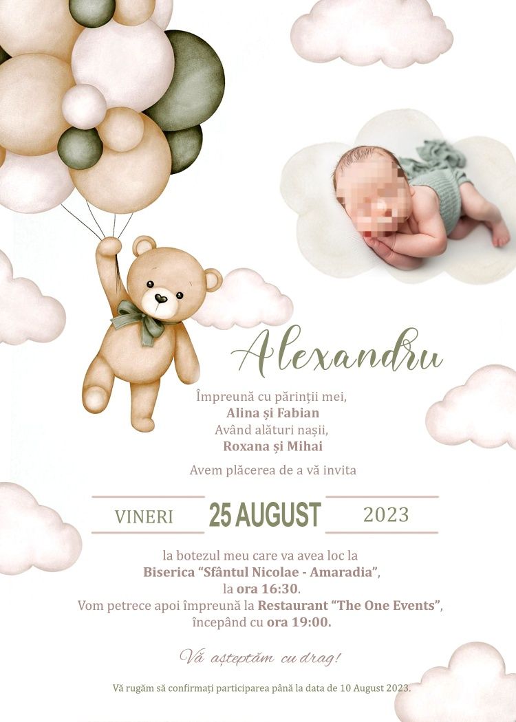 Invitații online personalizate