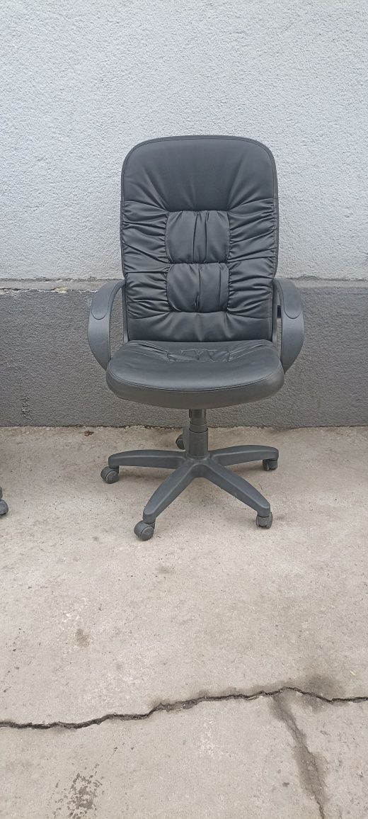 Кресло офисное Chairman 416 ЭКО, черное глянцевое