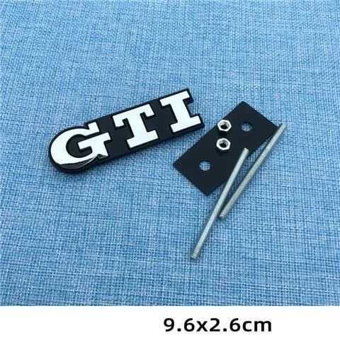 Emblema Metalica GTI GTD + Suport pentru Grila Bara Fata VW Volkswagen