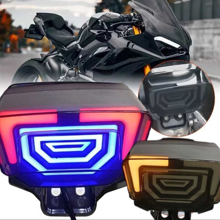 Стоп за мотор, мигачи и стойка за регистрационен номер