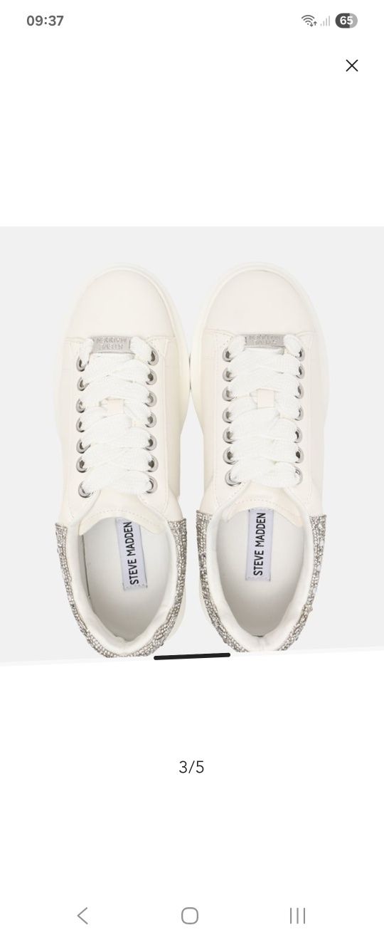 Steve Madden бели сникърси с камъни