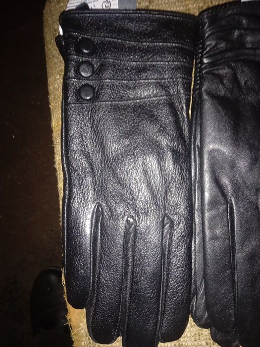 Дамски кожени ръкавици