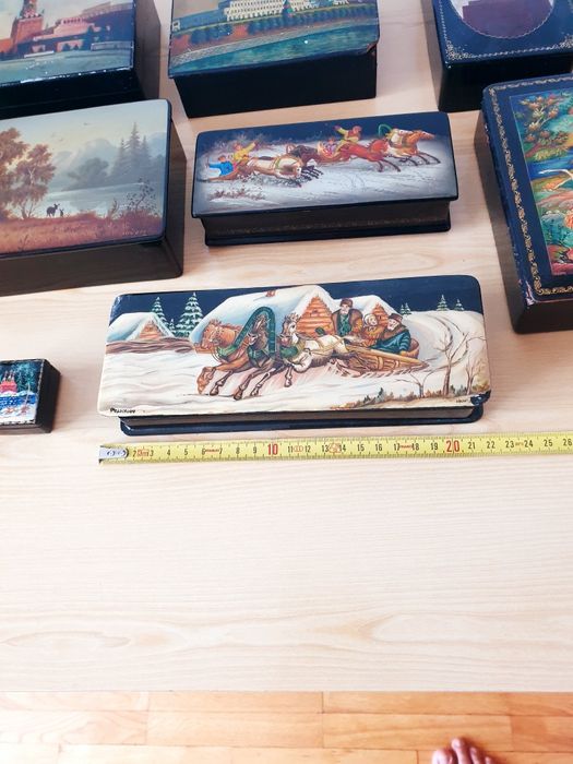 Стари кутии за бижута Федоскино