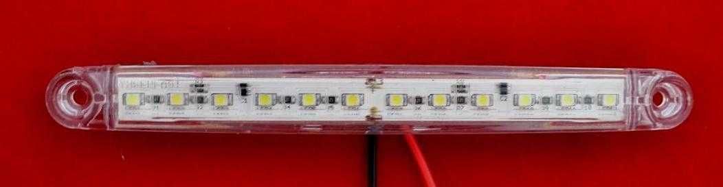 Лед LED габарити с 12 диода , 12-24V , БЕЛИ за камион ремарке