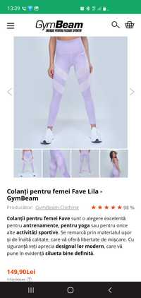 Colanti GymBeam M Lila