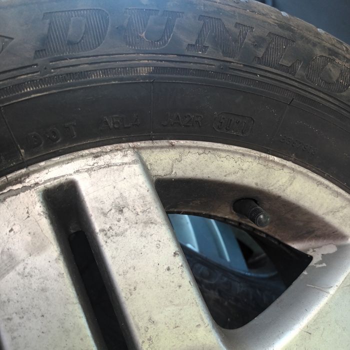 Roti de vara complete, cauciucuri Dunlop 195/65/15, 5x100. DOT 2021