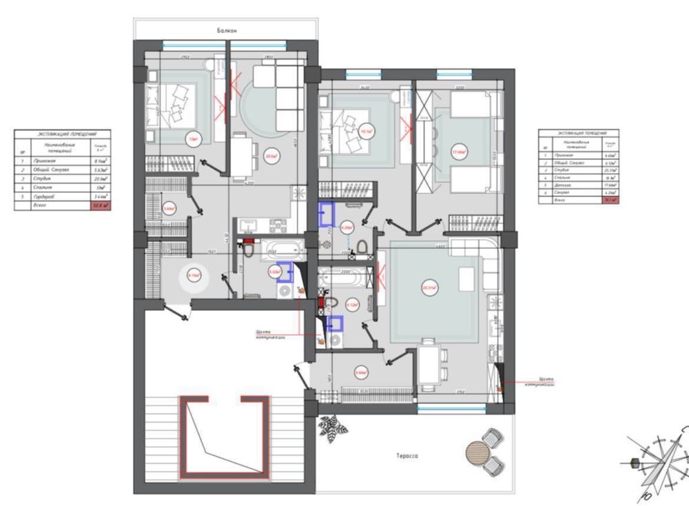 ПРОДАЕТСЯ квартира 5/12/12 новостройка, 170м2, ЖК Nukus Avenue, Глинка