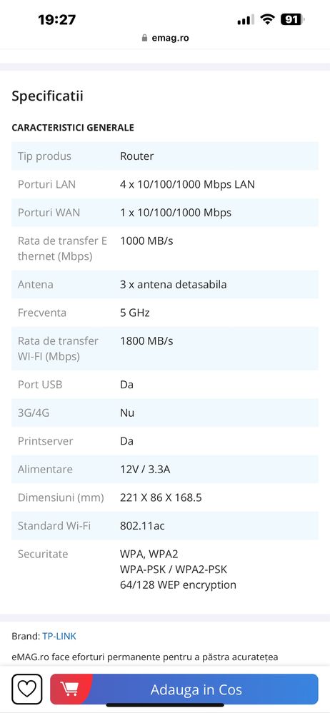 Router Tp-Link Archer C9 Ac1900