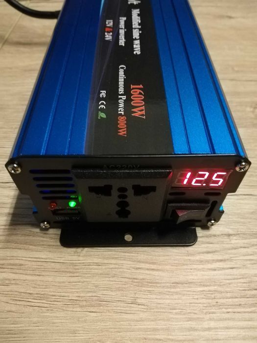 Invertor 800W/1600W unda modificata, 12V si 24 V – 220V