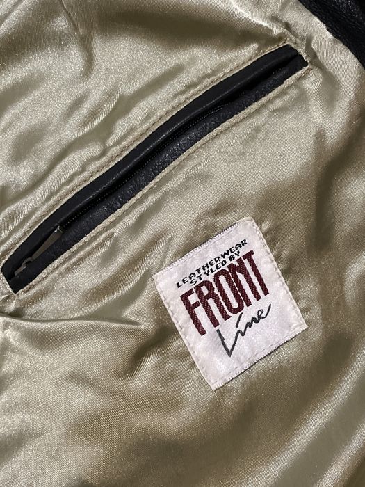 Винтидж Кожено Яке "Front Line"