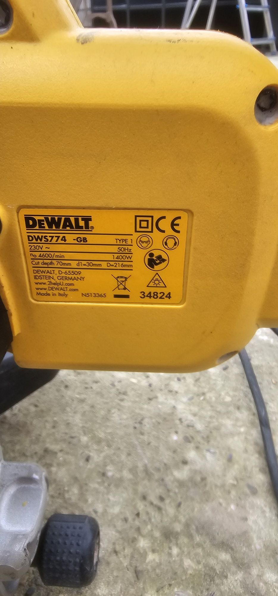 circular dewalt dws774