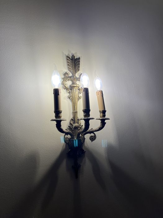 Бра Настенный светильник медный винтаж