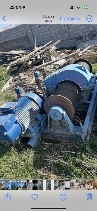 Лебедка ,трех фазная движок