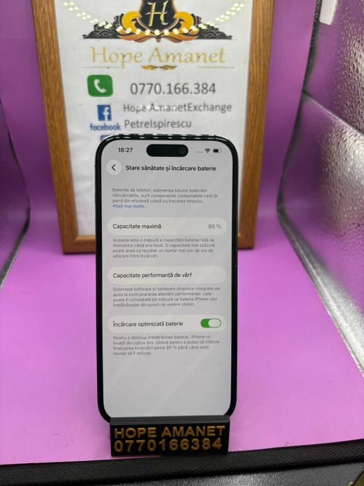 HOPE AMANET P2-Iphone 14 pro 128 GB/86% BAT