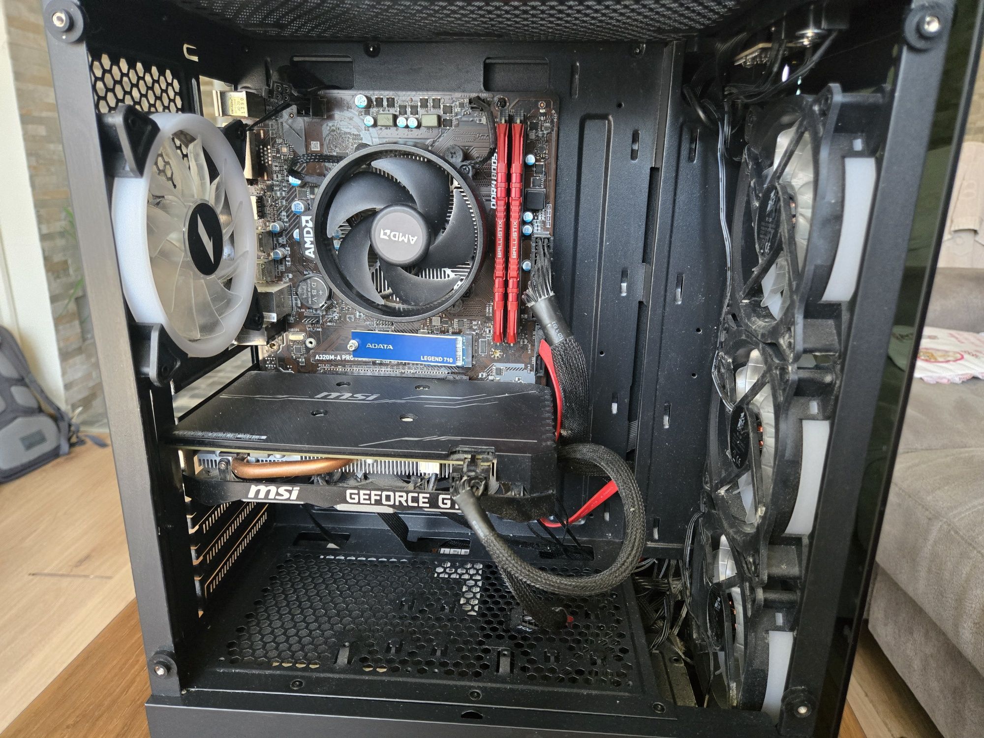 Геймърски компютър Ryzen 2600,16GB RAM,GTX 1660Super,256 NVME,1TB SSD