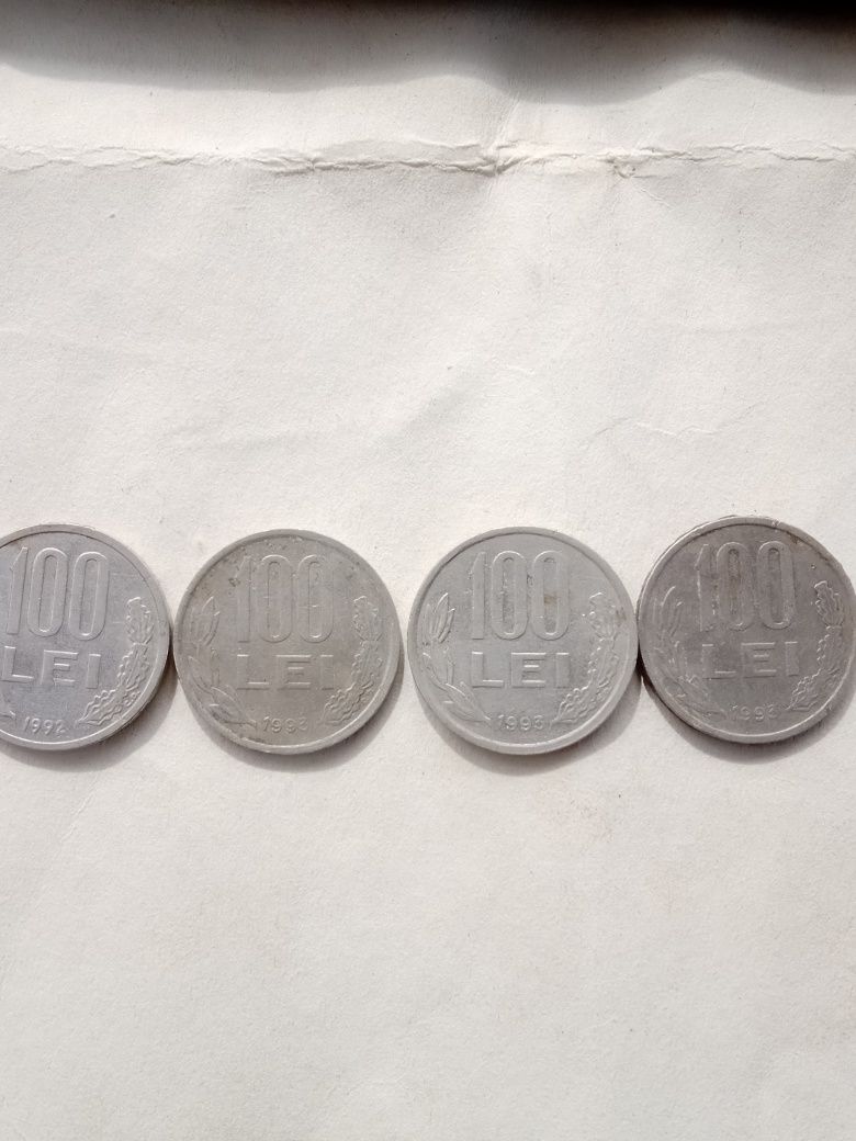 Monede românești 50 de bani Ioan cuza an tipărire 1991 1992 1993 1994