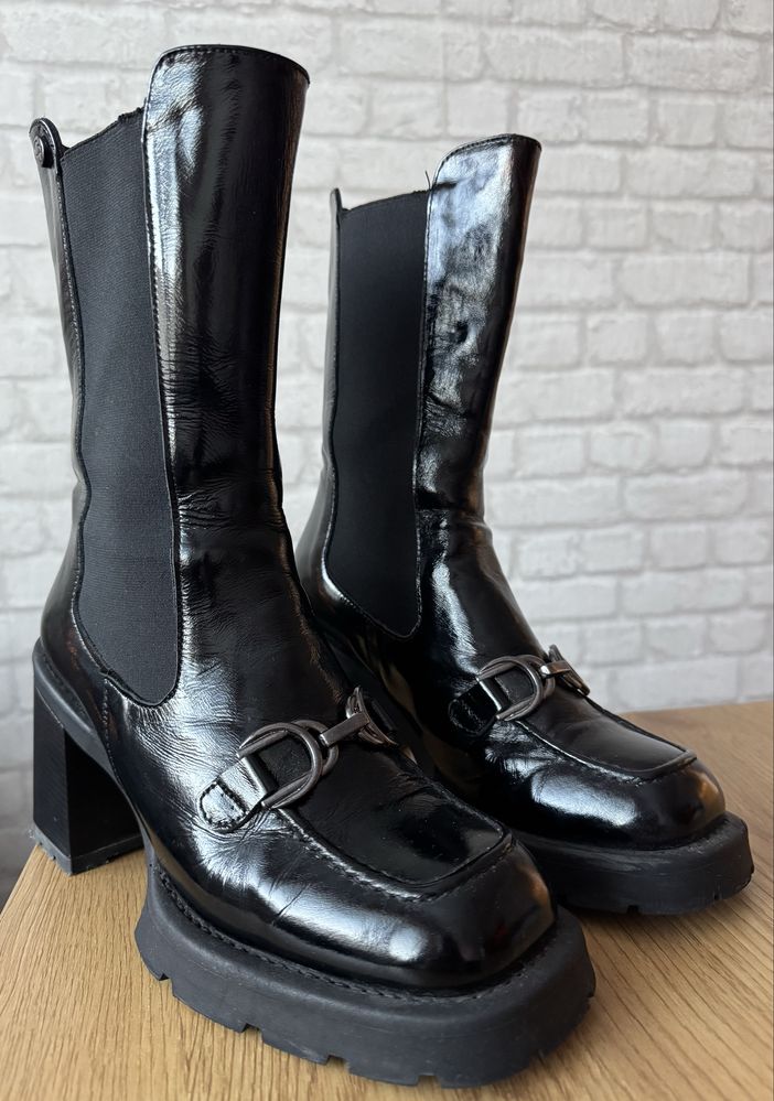 Дамски кожени боти, size 40
