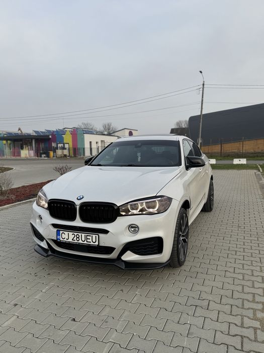 BMW X6 35i  306 Cai An-08.2018 Alb Perlat - Dotari de Top!!!