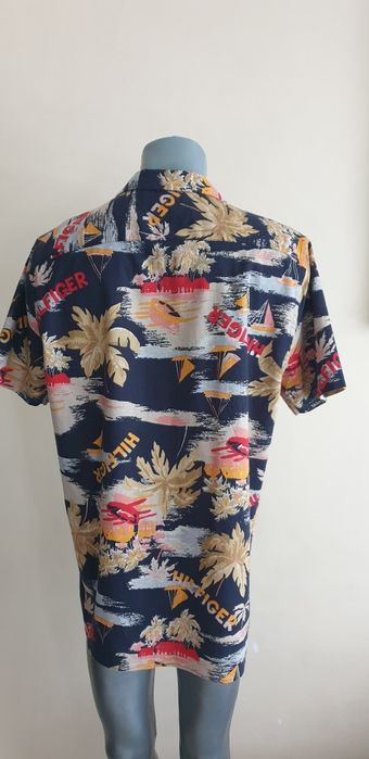 Tommy Hilfiger Cotton/ Len Mens Size L ОРИГИНАЛ! Мъжка Ленена Риза!