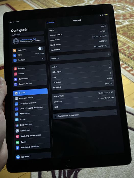 Ipad Pro 12.9 inch Model A1584  stare buna