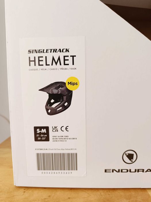 Каска за колоездене Endura Singletrack Full Face MIPS, размер S/M