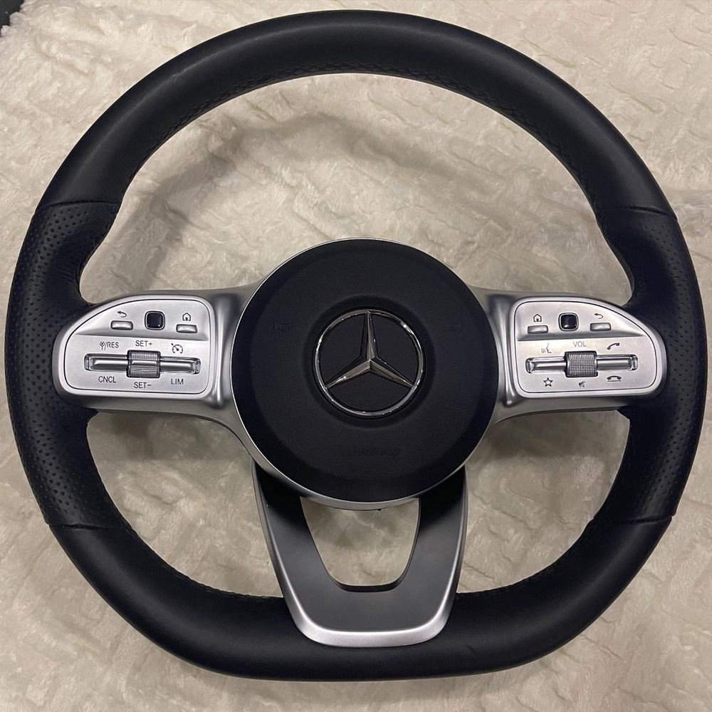 Volan trișat p/u Mercedes A B C E CLA CLS S GLA GLC GLE G cu airbag