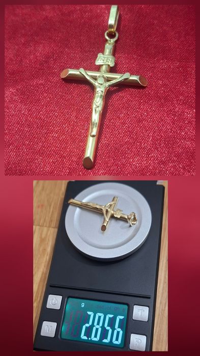 Cruciulita din aur 14 karate italian