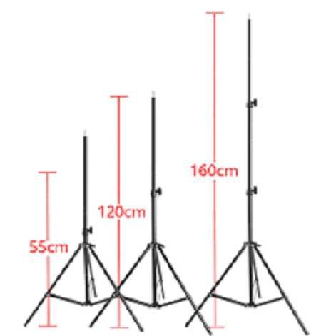 Статив за  осветление, триножник 160/210 см,фотография, два размера