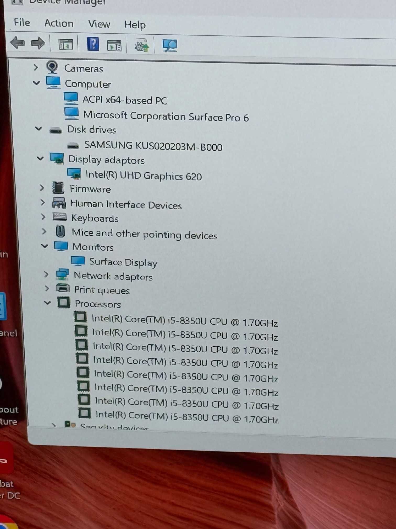 Microsoft Surface Pro 6 i5 8th/8RAM/128SSD