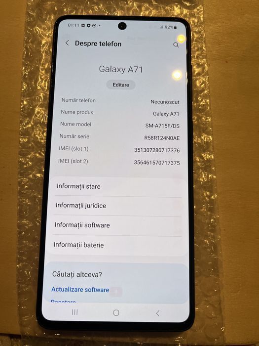 Samsung Galaxy A71 128GB Black ID-wuk012
