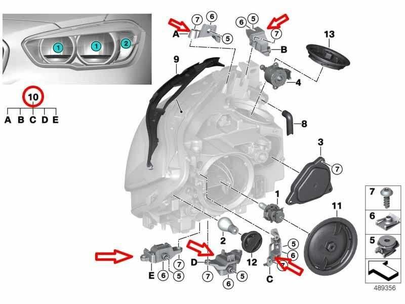 Kit reparatie faruri OEM BMW F20/F21/F23 Seria 1