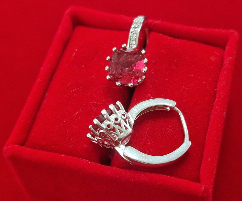 GP71, cercei placati aur 18k,incuietoare sigura, zirconiu