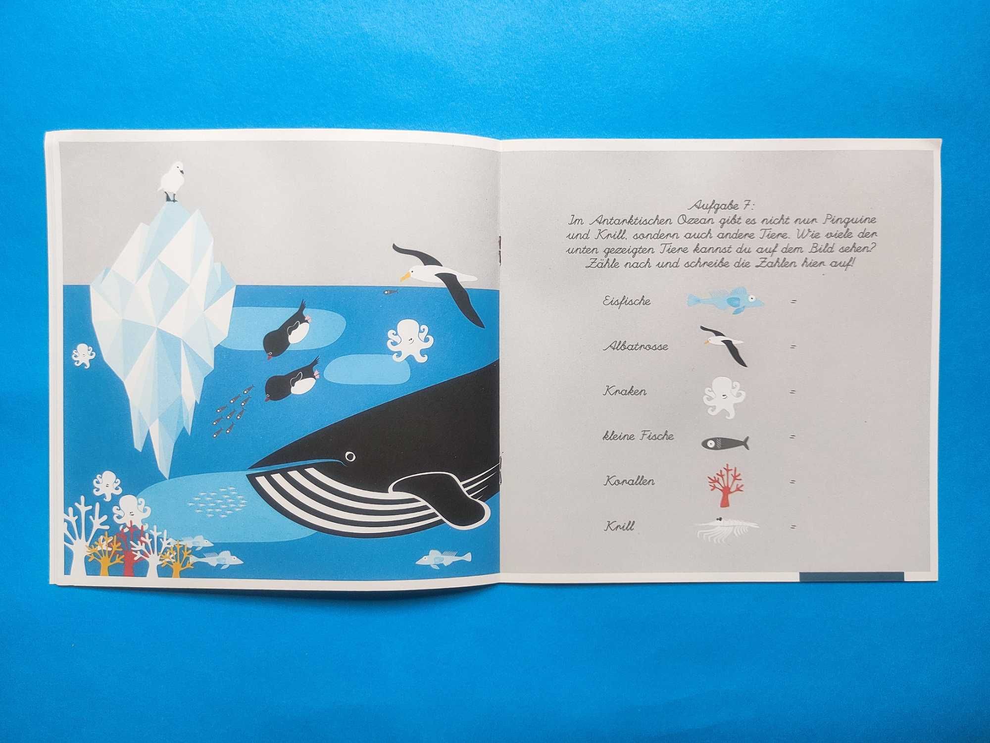 Интерактивная Книжка об Антарктике для Детей на Немецком Языке
