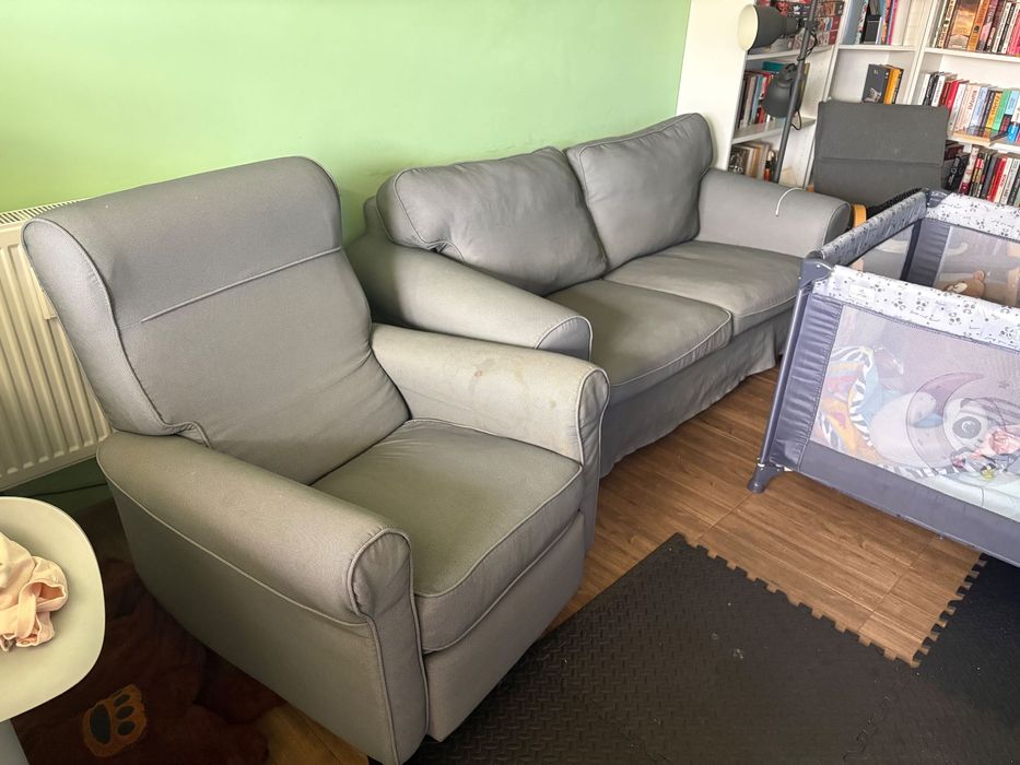 Диван и кресло ИКЕА ektorp muren