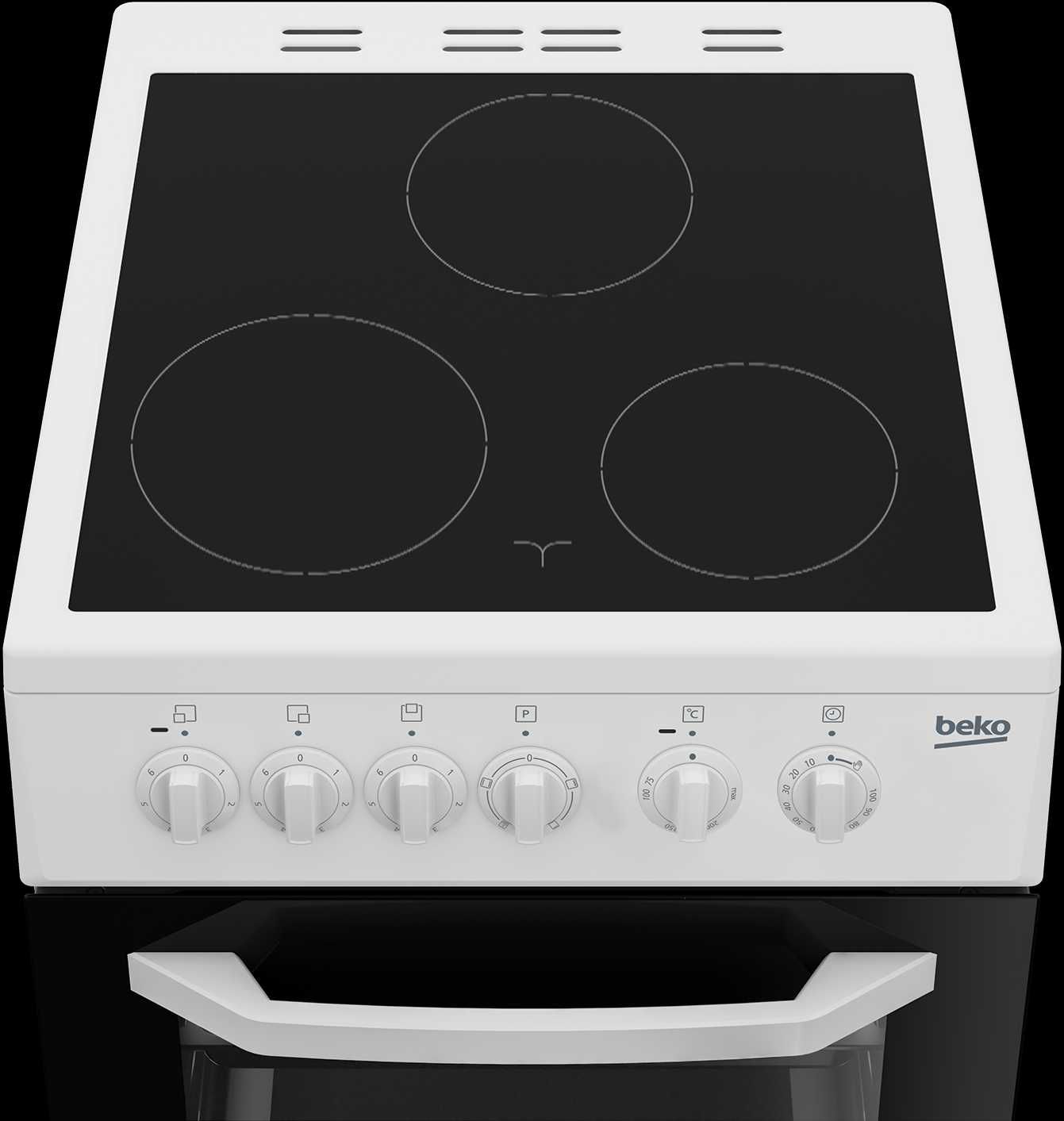 НОВА! 2 ГОДИНИ ГАРАНЦИЯ! Свободностояща печка 50 см Beko CSS 48100 GW